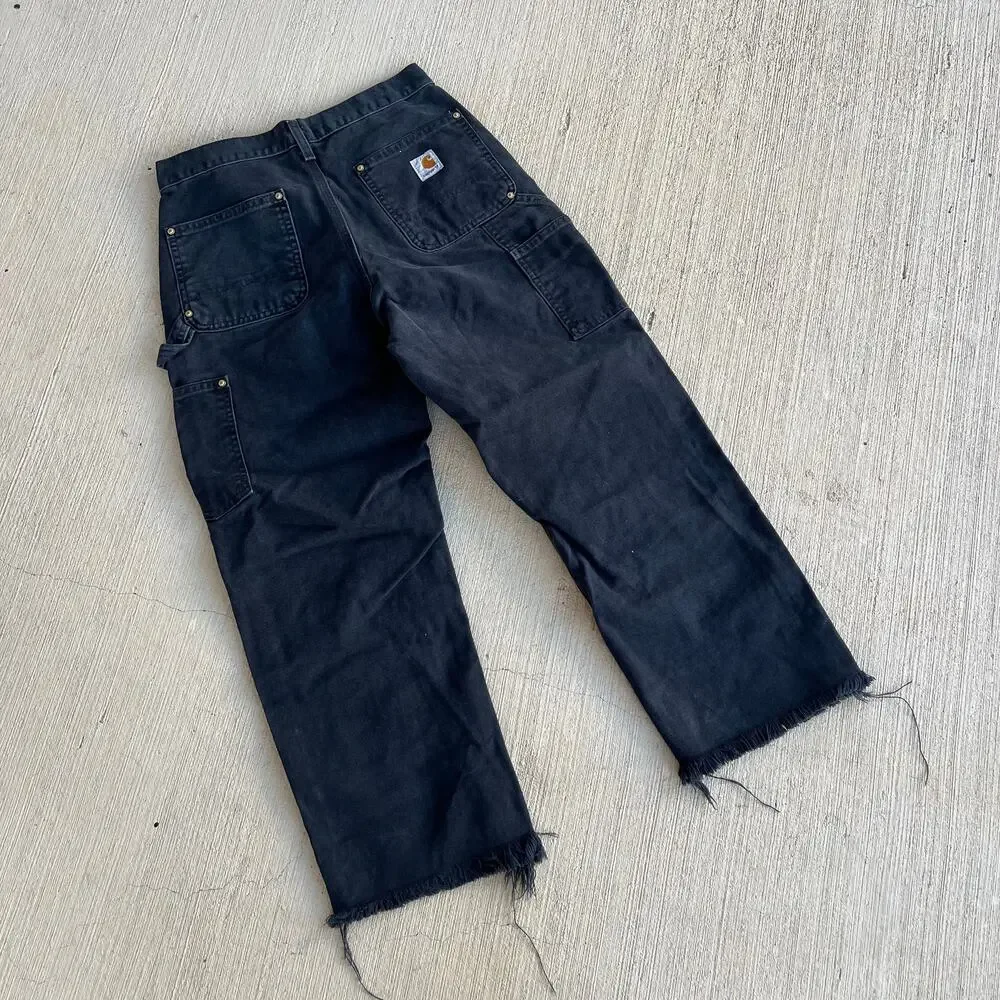 Carhartt B01 BLK black double knee work wear carpenter pants